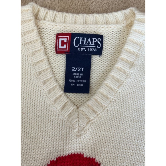 EUC CHAPS KNITTED VEST, SIZE 2T - Picture 2 of 2